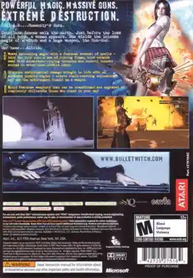 Bullet Witch (USA) box cover back